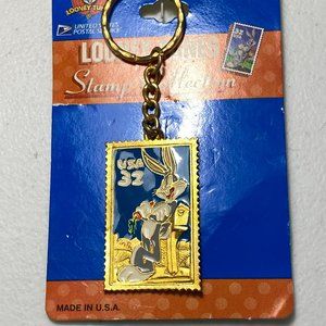 Looney Tunes Stamp Collection Key Ring USPS 1997 Collection Bugs Bunny